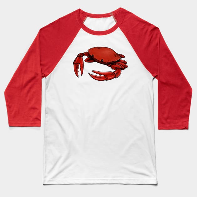 Crab Baseball T-Shirt by Akman